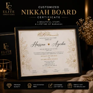 Customize Nikah Signature Frames