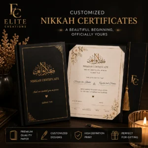 Customize Nikah Booklet
