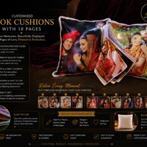 Book Cushion with 10 pages